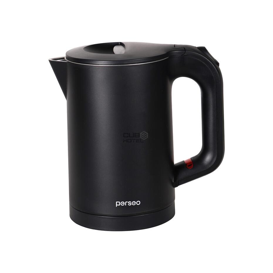 Verona 0.6L Black Double-Wall Hotel Kettle